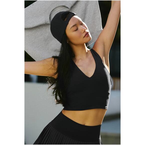 Alo Other - NWT Alo Yoga Real Bra Tank Long Form Black Yoga Workout Size XS